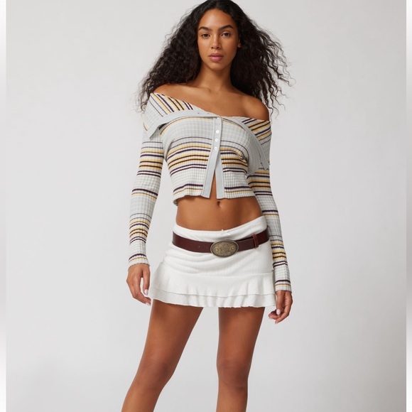 Urban outfitters Cropped
Flyaway Cardigan striped sweater boho y2k - Picture 3 of 9